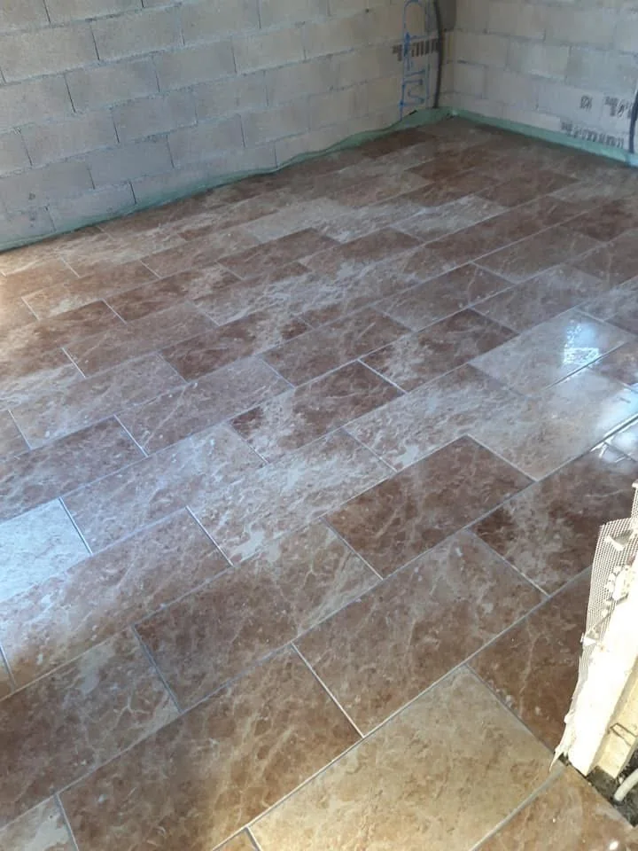 Sol carrelé après rénovation à Béziers